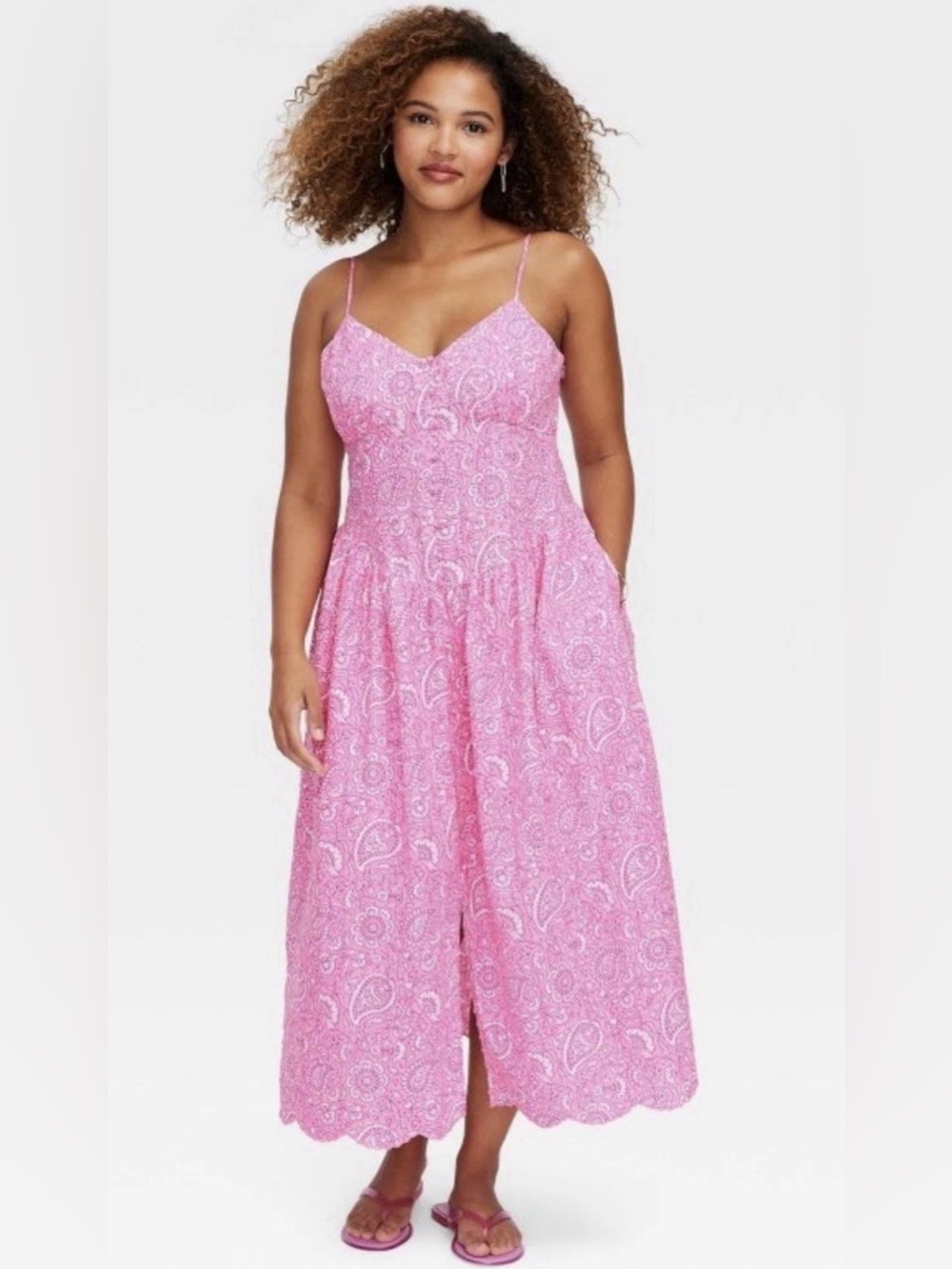 Roller Rabbit x Target Sleeveless Pink Paisley Print Maxi Sundress~XXSMALL~ NWT